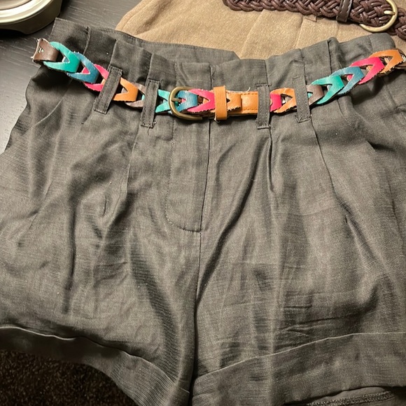 Forever 21, 2 pairs high waisted shorts with matching belts. - Picture 5 of 8